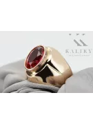 Prsten vinobraní šperky Ruby Original Vintage 14K produkt s růžovým zlatem VRC296r